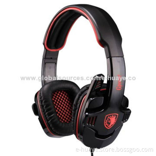 Wired computer headset with 40mm Hi-fi driver, comfortable headband & ear pads, CE/RoHS mark